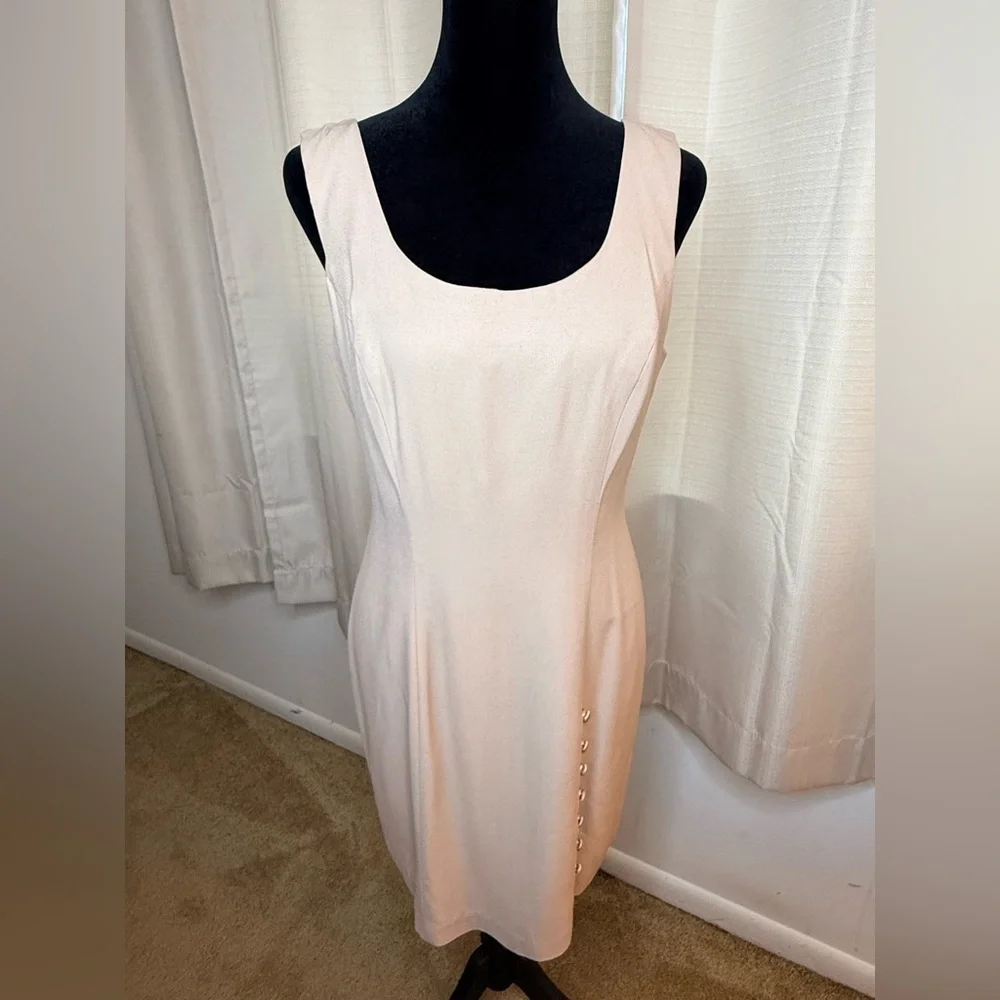Vintage 90’s CDC Caren Desiree chic mini sleeveless dress cropped jacket 6 P